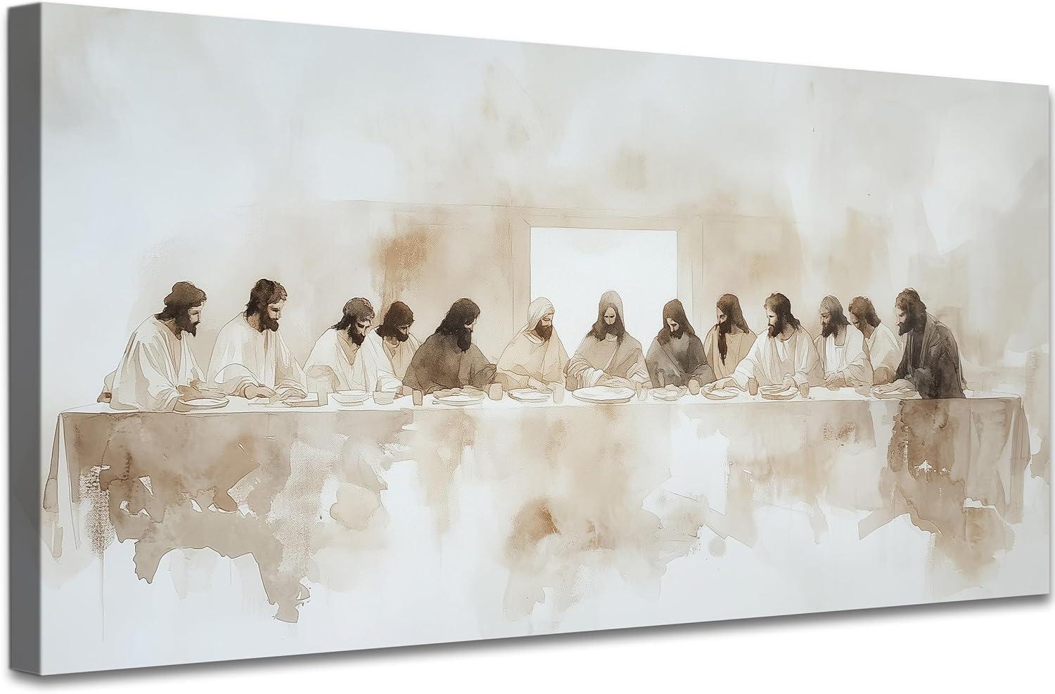 Why We Love Hzddty’s Last Supper Canvas for Our Dining Room Walls