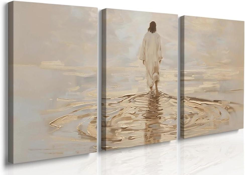 Our Review of Reateforin Jesus Christ Walking on Water Canvas Art