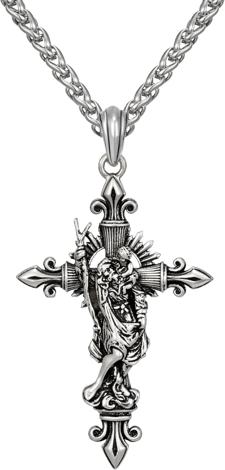 Our Review of the NORBU 925 Sterling Silver Saint Necklace for Men