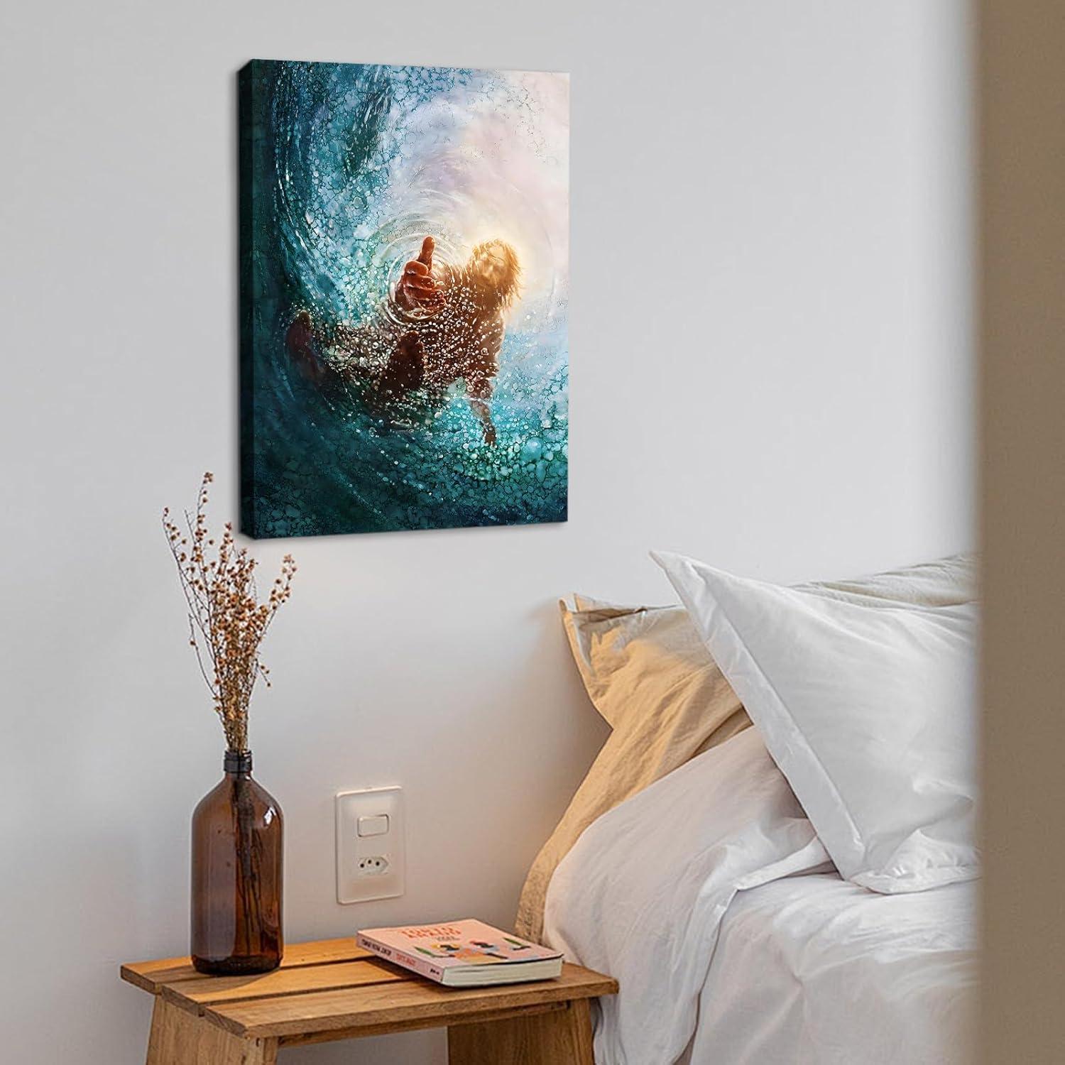 Why We Love the Jesus Saving Peter Canvas Wall Art for Our Home