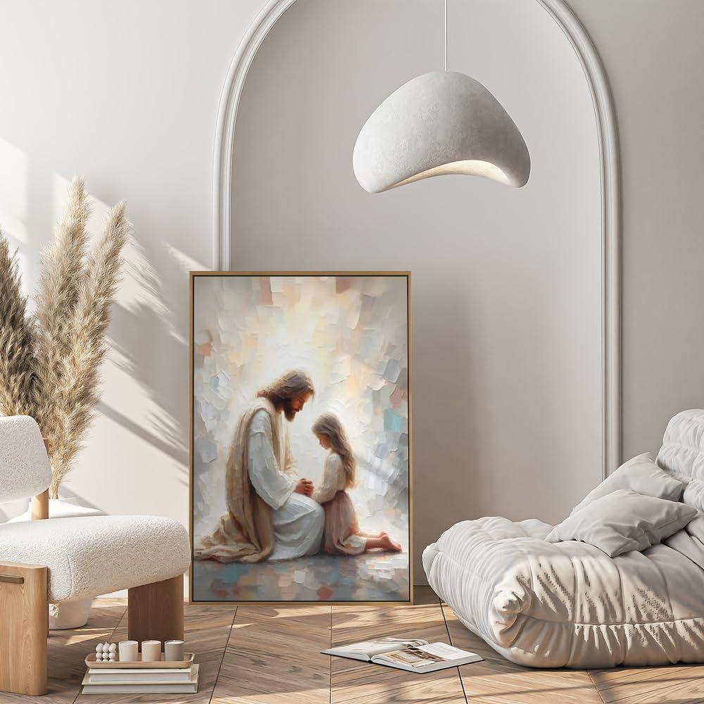 Our Honest Review of Fchen Art’s Encouraging Jesus Prayer Wall Art