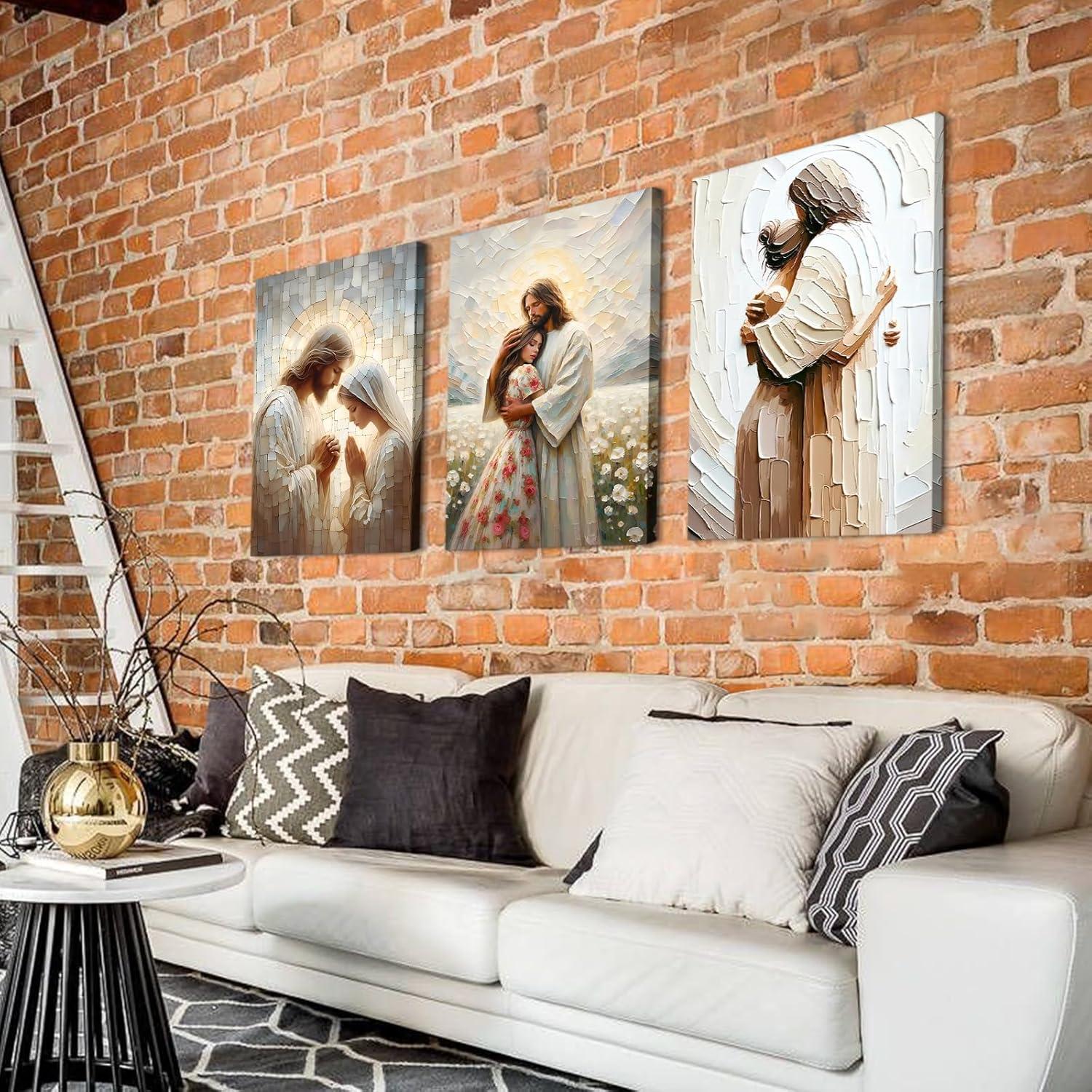 Our Review of the Jesus Embrace Canvas Set: Beautiful & Ready to Hang