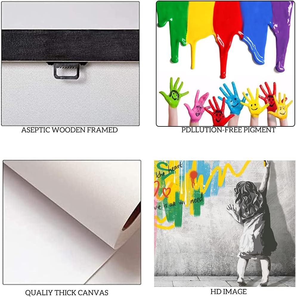 Our Take on Banksy Style Graffiti Wall Art Canvas Prints