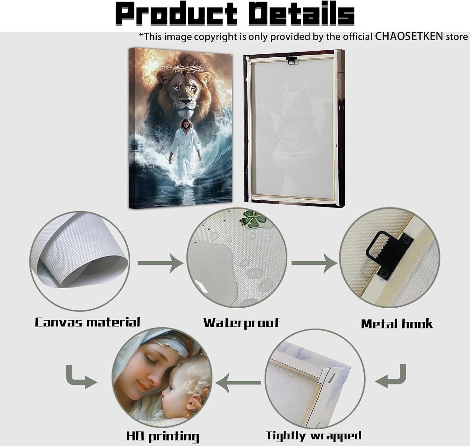 Our Review of CHAOSETKEN Jesus Wall Art: Inspiring Office Decor