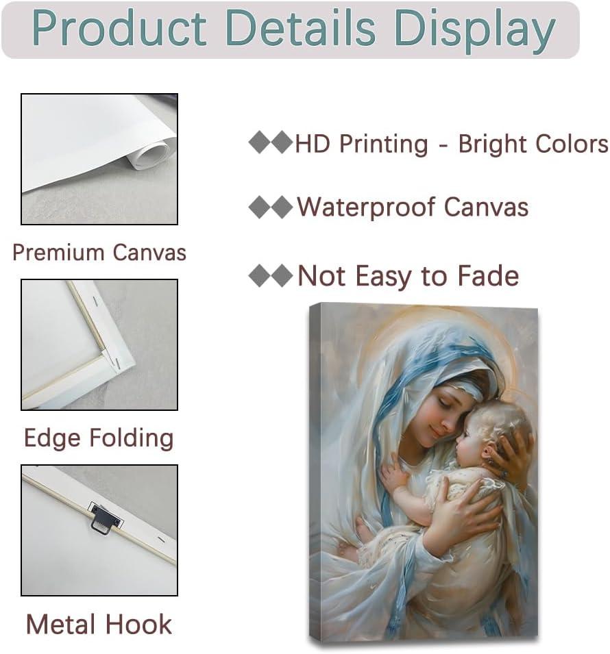 Our Honest Take on the ZQQART Virgin Mary Canvas Wall Art