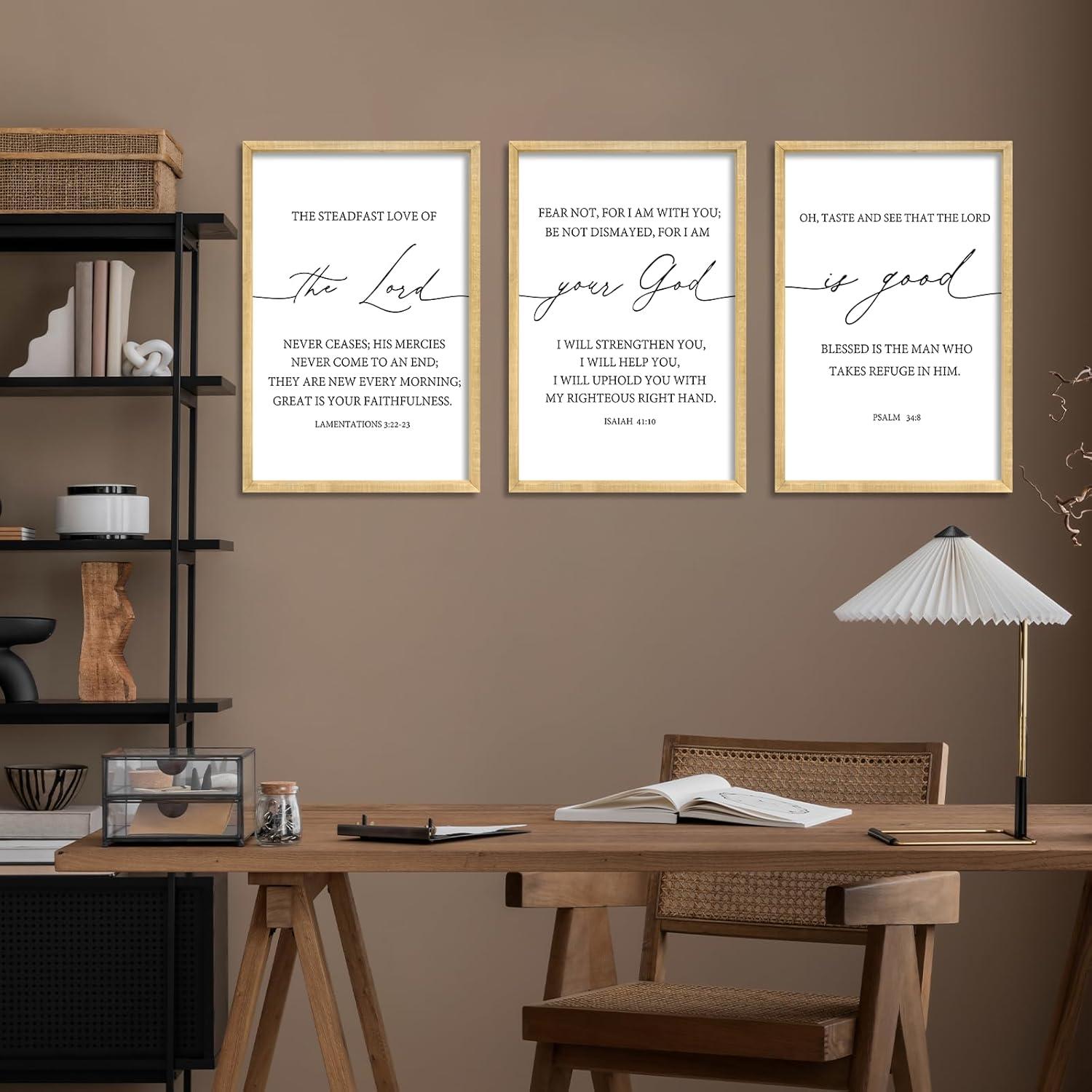 RLWangChao Bible Verse Wall Art Review: Meaningful & Easy Decor