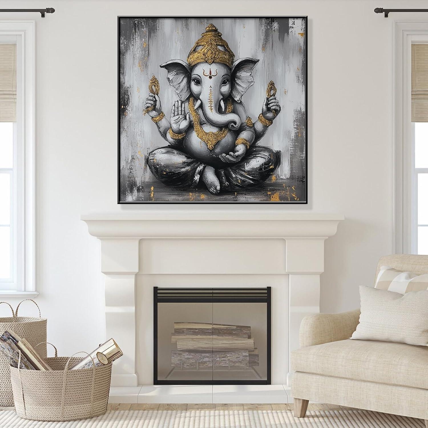 Why We Love the Ganesha Canvas Wall Art for Our Space
