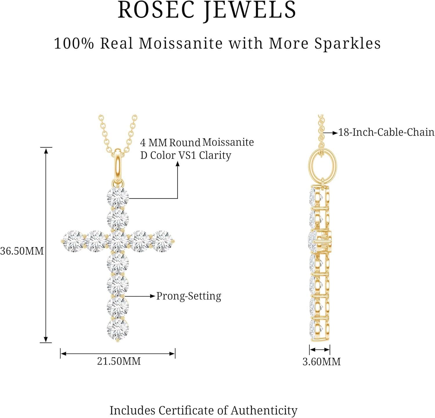 Why We Love Our Certified Moissanite Cross Necklace: A Thoughtful Review