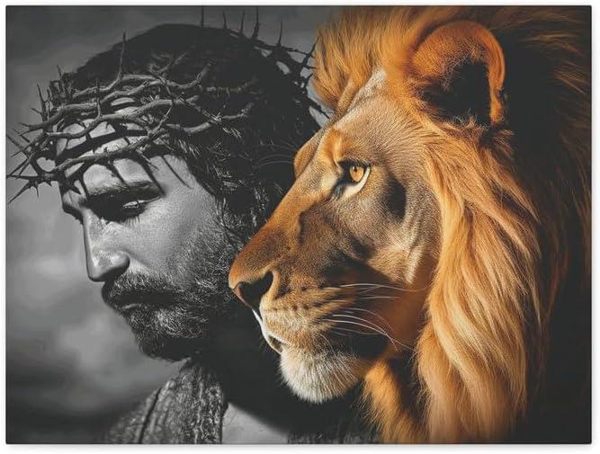 Why We Love the Jesus and Lion Canvas Wall Art in Our Home