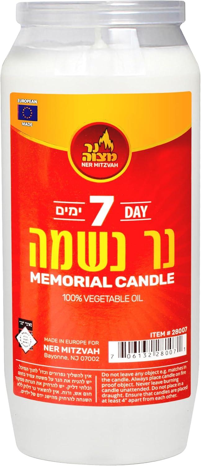 Why We Trust Ner Mitzvah 7 Day Yartzeit Candles for Memorials