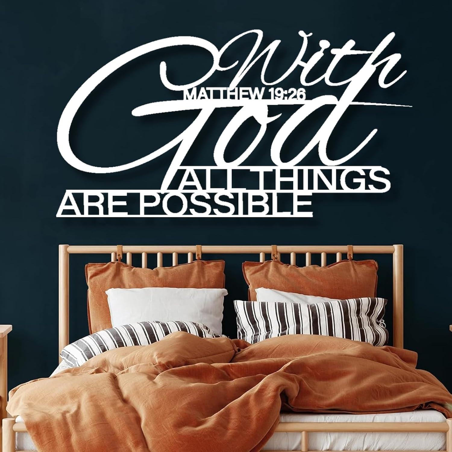 Our Review: Mimiso “With God All Things Are Possible” Metal Wall Art