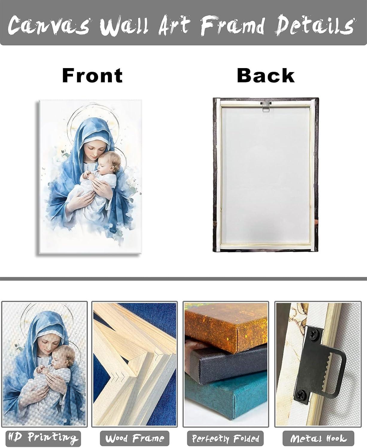 Why We Love the LYUNSHUO Virgin Mary Canvas for Our Home Decor